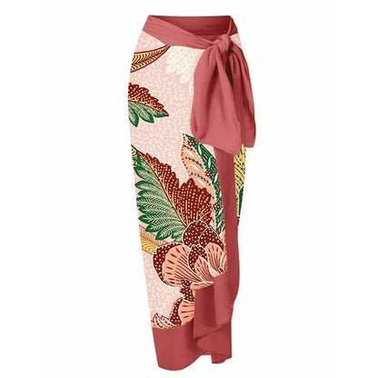 Nuovo Abito da Spiaggia Sexy con Stampa Retrò 2026, Copricostume Lungo, Gonna per Feste, Costume da Bagno, Abbigliamento da Spiaggia