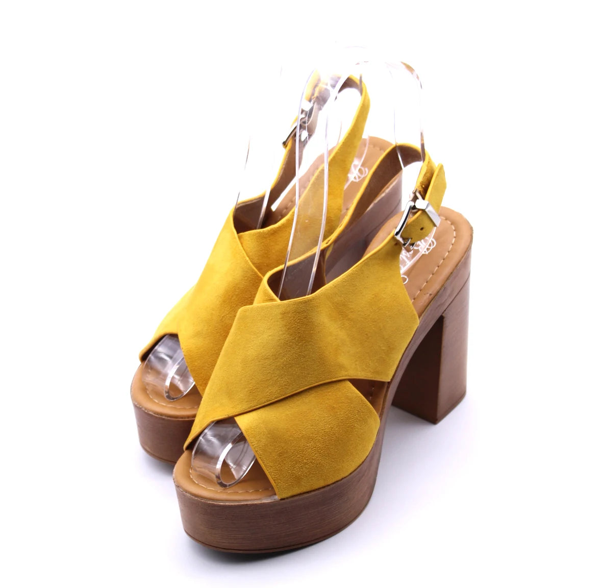 Soraia Shoes, Platform and Heel Imitation Wood Cross-body Sandal, Summer Sandal, Women's Sandals