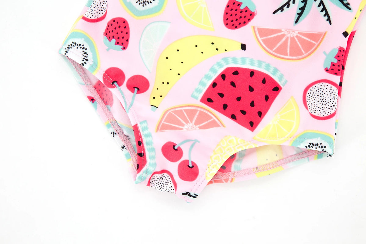 Kavkas Summer Girls costume da bagno da 9 M a 6 anni costume da bagno caldo stampato floreale per bambini costumi da bagno per bambini di un pezzo per bambini