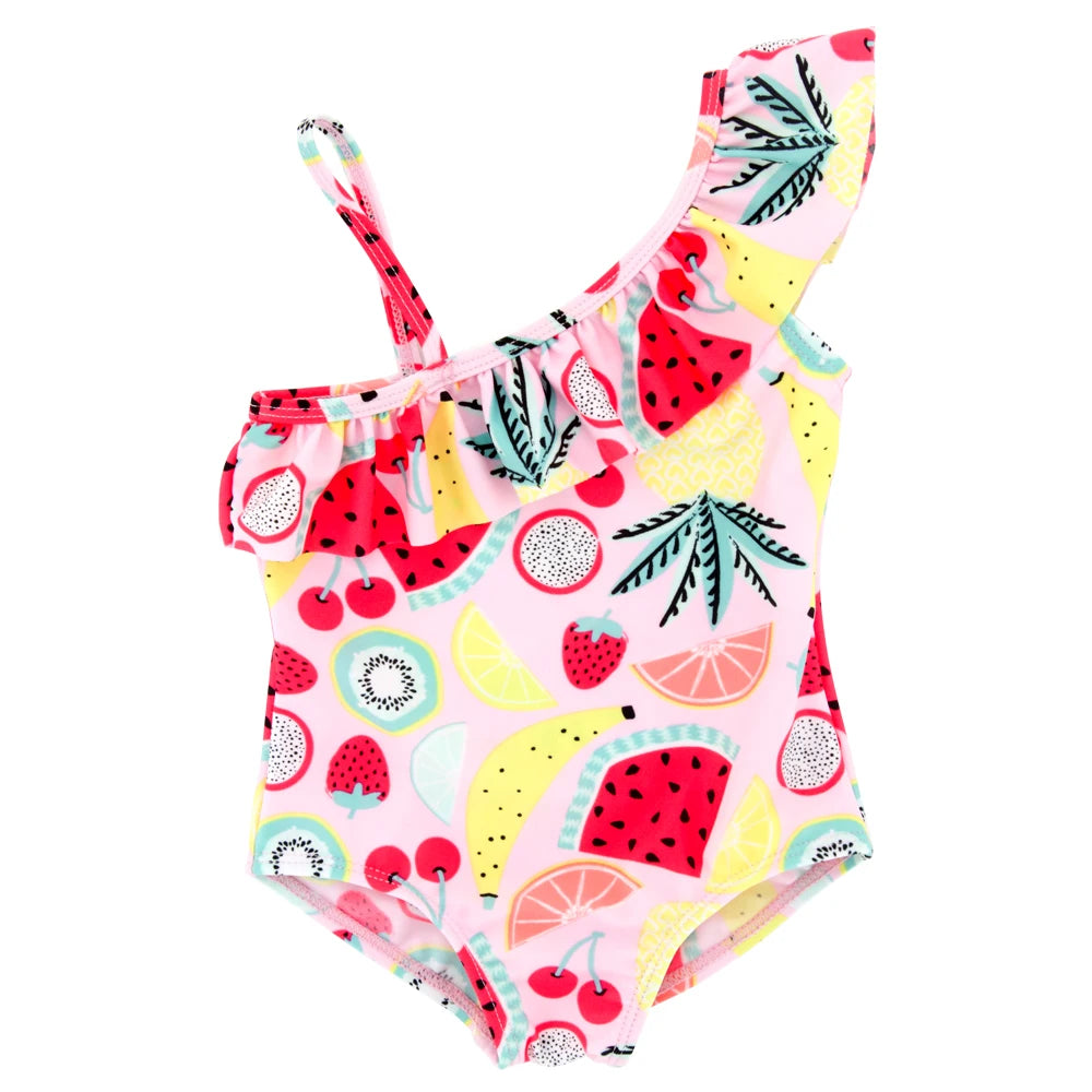Kavkas Summer Girls costume da bagno da 9 M a 6 anni costume da bagno caldo stampato floreale per bambini costumi da bagno per bambini di un pezzo per bambini