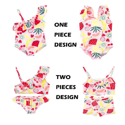 Kavkas Summer Girls costume da bagno da 9 M a 6 anni costume da bagno caldo stampato floreale per bambini costumi da bagno per bambini di un pezzo per bambini