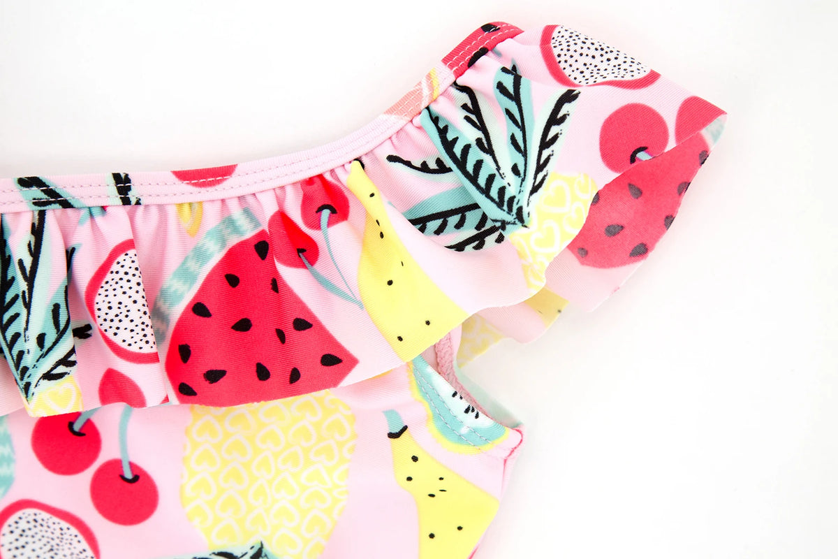Kavkas Summer Girls costume da bagno da 9 M a 6 anni costume da bagno caldo stampato floreale per bambini costumi da bagno per bambini di un pezzo per bambini